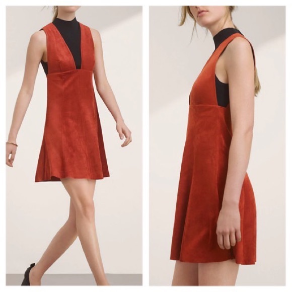 Aritzia Dresses & Skirts - Aritzia Wilfred Montbrun Vegan Faux Suede Dress